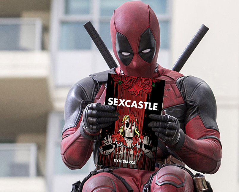 deadpool est en train de lire